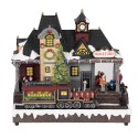 Clayre & Eef Weihnachtsdekoration mit LED-Beleuchtung und Musik Zug 32x16x30 cm / 3xAA Braun Kunststoff