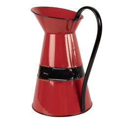Clayre & Eef Dekoration Karaffe 22x17x27 cm Rot Metall