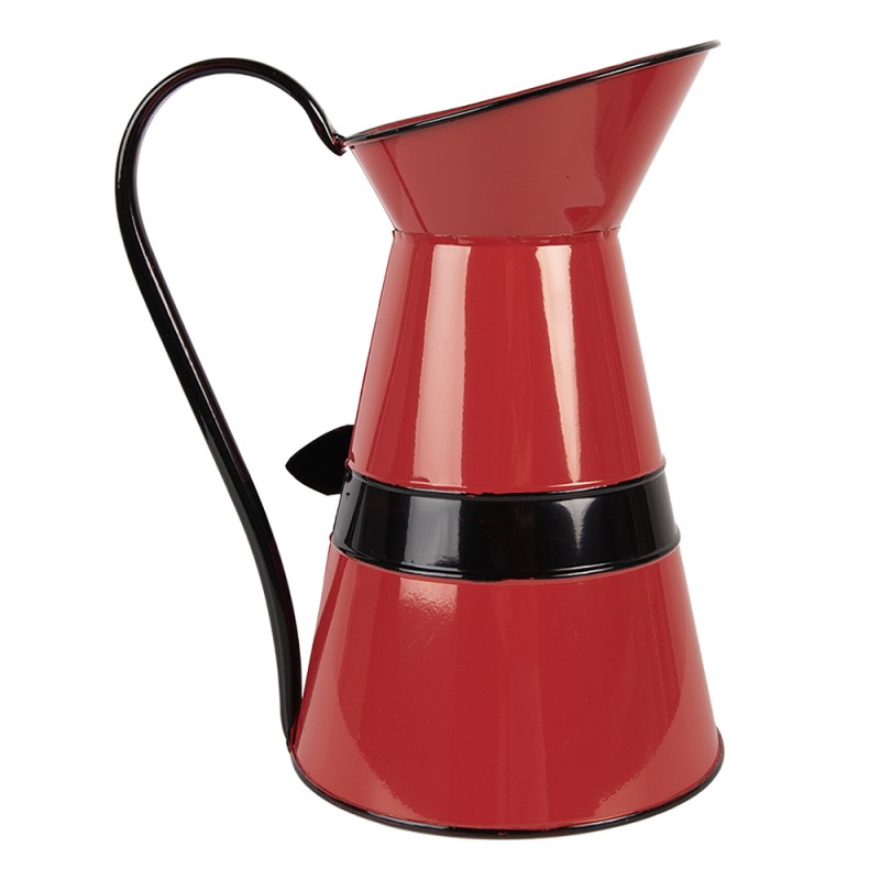 Clayre & Eef Dekoration Karaffe 22x17x27 cm Rot Metall