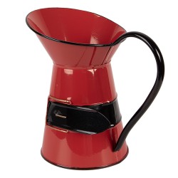 Clayre & Eef Dekoration Karaffe 19x12x18 cm Rot Metall