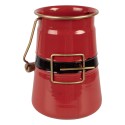 Clayre & Eef Dekoration Eimer 12x10x16 cm Rot Metall