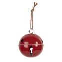 Clayre & Eef Dekoration Klingel Ø 20x23 cm Rot Metall