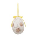 Clayre & Eef Easter ornament set of 6 Egg Ø 7x10 cm Multiple Plastic