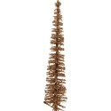 Clayre & Eef Décoration de Noël Image Sapin de Noël Ø 5x25 cm Marron Bois