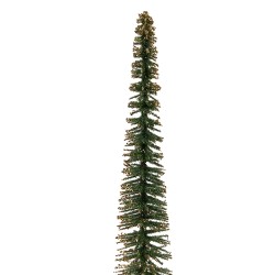Clayre & Eef Weihnachtsdekorationsfigur Weihnachtsbaum Ø 5x25 cm Grün Holz