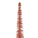 Clayre & Eef Décoration de Noël Image Sapin de Noël Ø 5x25 cm Rose Bois