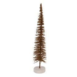 Clayre & Eef Christmas Decoration Figurine Christmas Tree Ø 6x30 cm Brown Wood