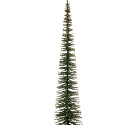 Clayre & Eef Christmas Decoration Figurine Christmas Tree Ø 8x40 cm Green Wood