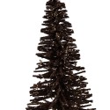 Clayre & Eef Kerstdecoratie Beeld Kerstboom Ø 14x25 cm Bruin Hout