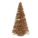 Clayre & Eef Kerstdecoratie Beeld Kerstboom Ø 17x30 cm Beige Hout