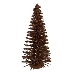 Clayre & Eef Christmas Decoration Figurine Christmas Tree Ø 17x30 cm Brown Wood