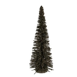 Clayre & Eef Décoration de Noël Image Sapin de Noël Ø 20x50 cm Vert Bois