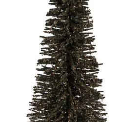 Clayre & Eef Décoration de Noël Image Sapin de Noël Ø 20x50 cm Vert Bois