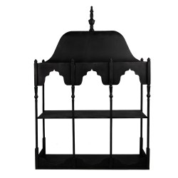 Clayre & Eef Étagère murale 102x25x157 cm Noir Métal
