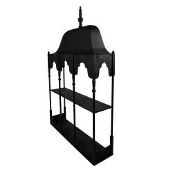 Clayre & Eef Étagère murale 102x25x157 cm Noir Métal