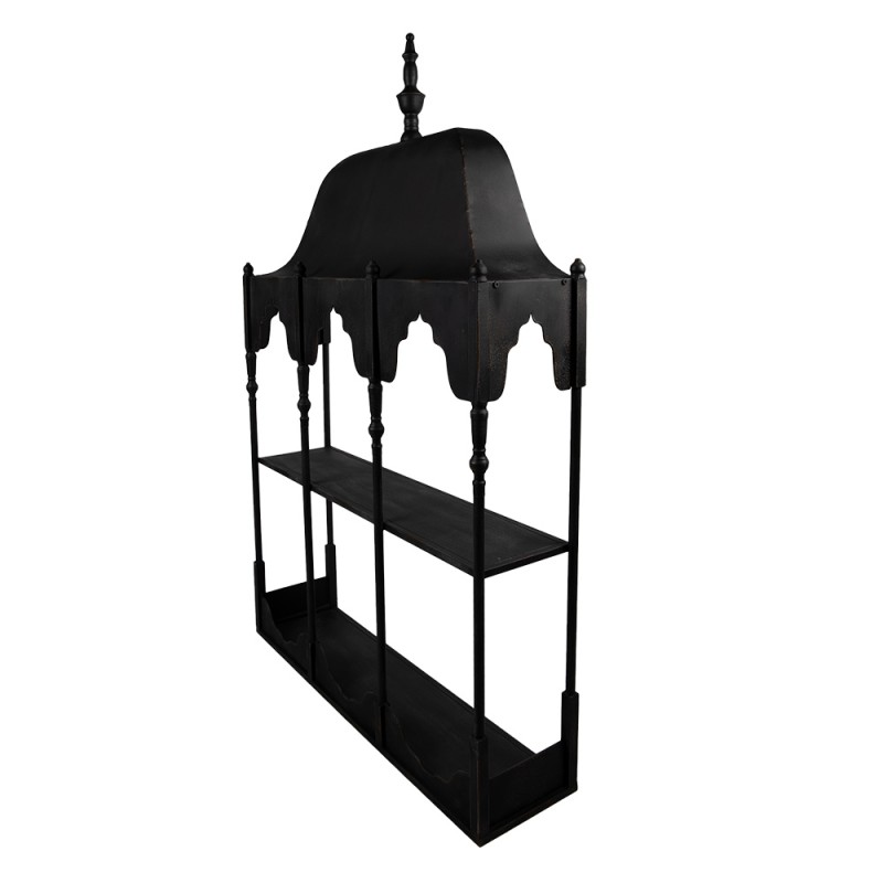 Clayre & Eef Étagère murale 102x25x157 cm Noir Métal