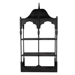 Clayre & Eef Étagère murale 55x19x109 cm Noir Métal