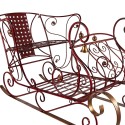 Clayre & Eef Grande Slitta di Natale 107x56x56 cm Rosso Metallo