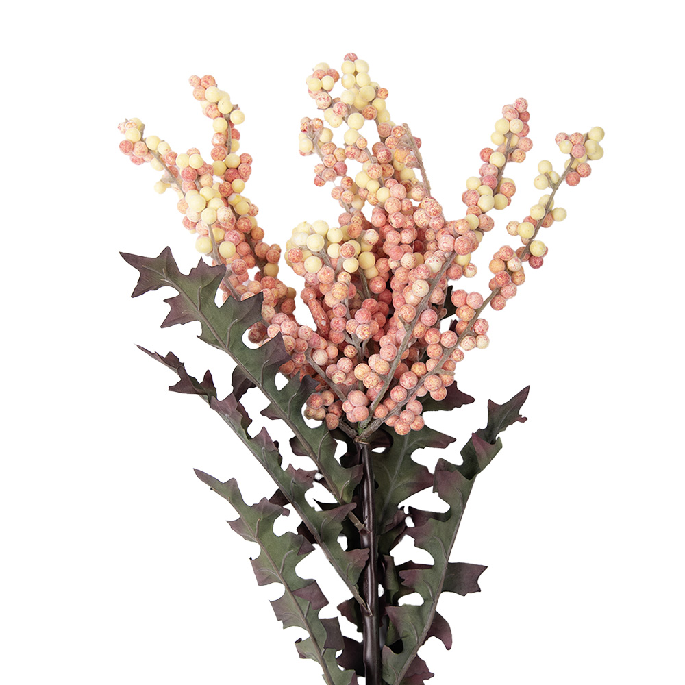 Clayre&Eef Kunstbloem 103 cm Roze Kunststof afbeelding