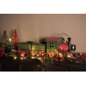 Clayre & Eef Christmas Decoration Figurine Train 65x13x23 cm Green Metal