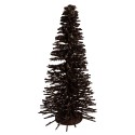 Clayre & Eef Décoration de Noël Image Sapin de Noël Ø 17x30 cm Marron Bois