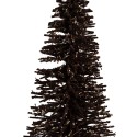 Clayre & Eef Décoration de Noël Image Sapin de Noël Ø 17x30 cm Marron Bois