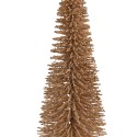 Clayre & Eef Statuetta decorativa di Natale Albero di Natale Ø 20x50 cm Beige Legno
