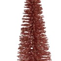 Clayre & Eef Décoration de Noël Image Sapin de Noël Ø 20x50 cm Rose Bois