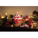 Clayre & Eef Candela LED Albero di Natale Ø 8x17 cm Verde Cera