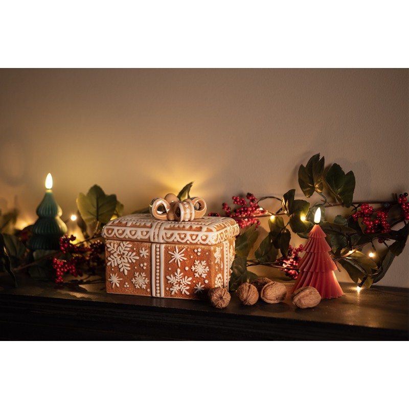 Clayre & Eef Storage Jar Lid 19x13x16 cm Brown Ceramic Clayre & Eef Storage Jar Lid 19x13x16 cm Brown Ceramic