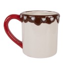 Clayre & Eef Mug 375 ml Blanc Céramique Père Noël