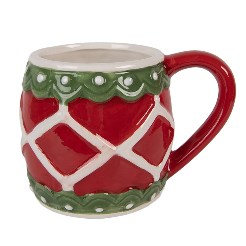 Clayre & Eef Mug 375 ml Red Ceramic