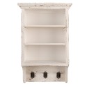Clayre & Eef Wandregal 36x17x57 cm Beige Holz