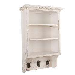 Clayre & Eef Wandregal 36x17x57 cm Beige Holz