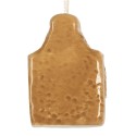 Clayre & Eef Weihnachtsanhänger Lebkuchenhaus 4x3x6 cm Braun Keramik