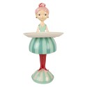 Clayre & Eef Image de décoration Fille 18x16x38 cm Bleu Plastique