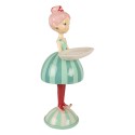 Clayre & Eef Image de décoration Fille 18x16x38 cm Bleu Plastique
