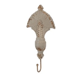 Clayre & Eef Crochet mural 16x4x33 cm Beige Métal