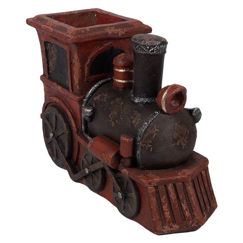 Clayre & Eef Decorative Figurine Train 70x30x50 cm Red Ceramic material