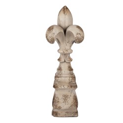 Clayre & Eef Décoration Ornement Ø 25x66 cm Beige Matériau céramique
