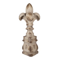 Clayre & Eef Décoration Ornement Ø 25x66 cm Beige Matériau céramique