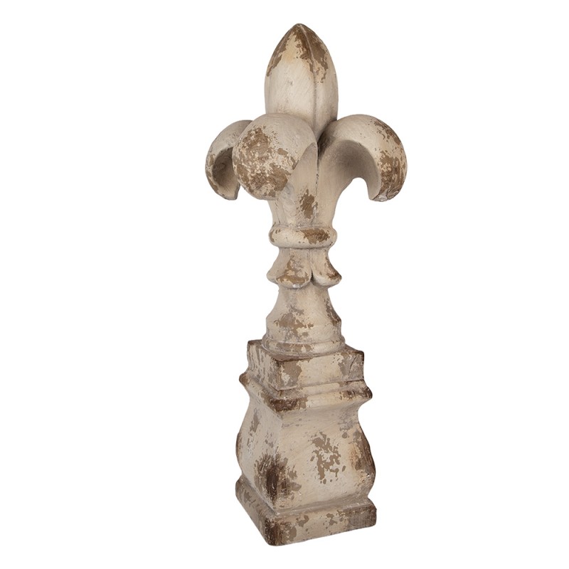 Clayre & Eef Décoration Ornement Ø 25x66 cm Beige Matériau céramique