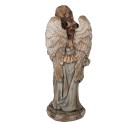 Clayre & Eef Statuetta decorativa Angelo 40x30x100 cm Beige Materiale ceramico