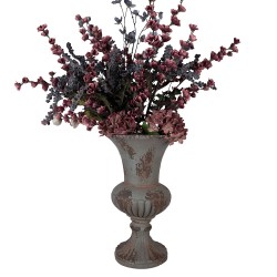 Clayre & Eef Planter Ø 30x52 cm Grey Ceramic