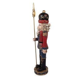 Clayre & Eef Decorative Figurine Nutcracker 30x25x120 cm Red Ceramic material
