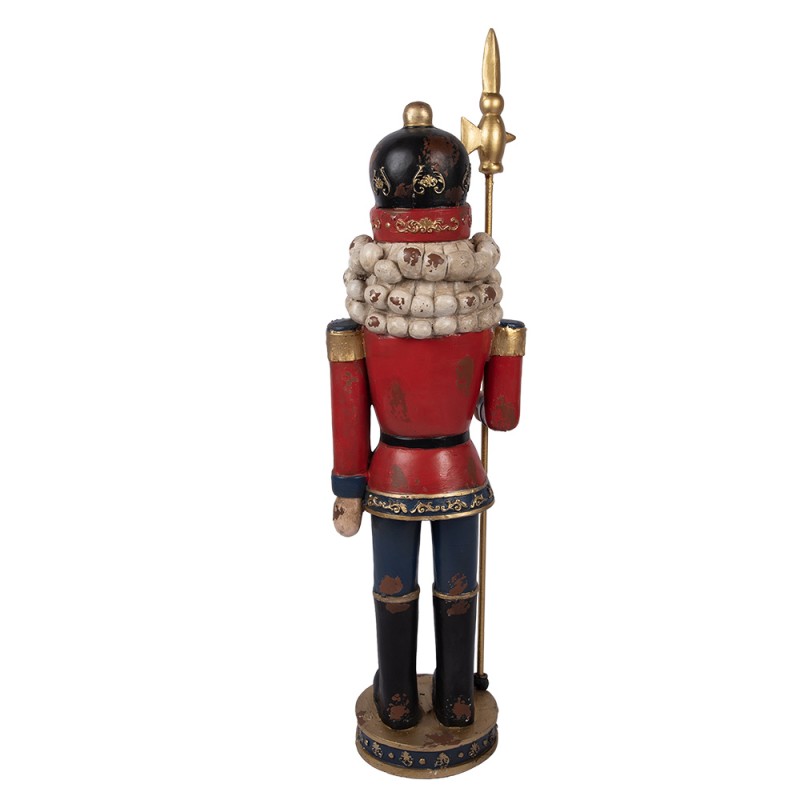Clayre & Eef Decorative Figurine Nutcracker 30x25x120 cm Red Ceramic material