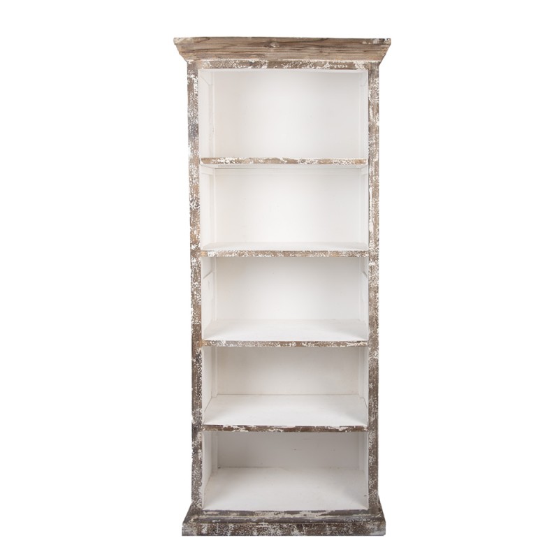 Clayre & Eef Kast 80x36x195 cm Bruin Beige Hout