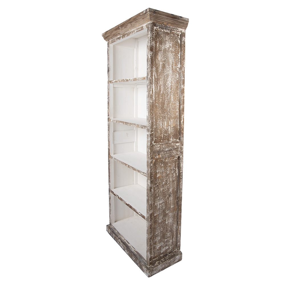 Kast 80X36X195 Cm Bruin Beige Hout-image