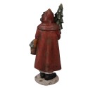 Clayre & Eef Decorative Figurine Santa Claus 39x30x93 cm Red Ceramic material