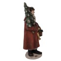 Clayre & Eef Decorative Figurine Santa Claus 39x30x93 cm Red Ceramic material